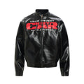 PU leather jacket motorcycle jacket