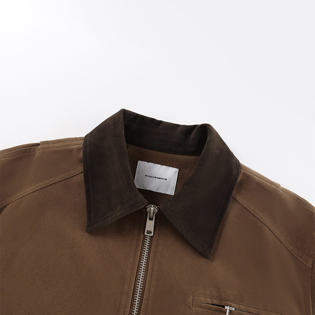 Suede leather jacket Detroit jacket