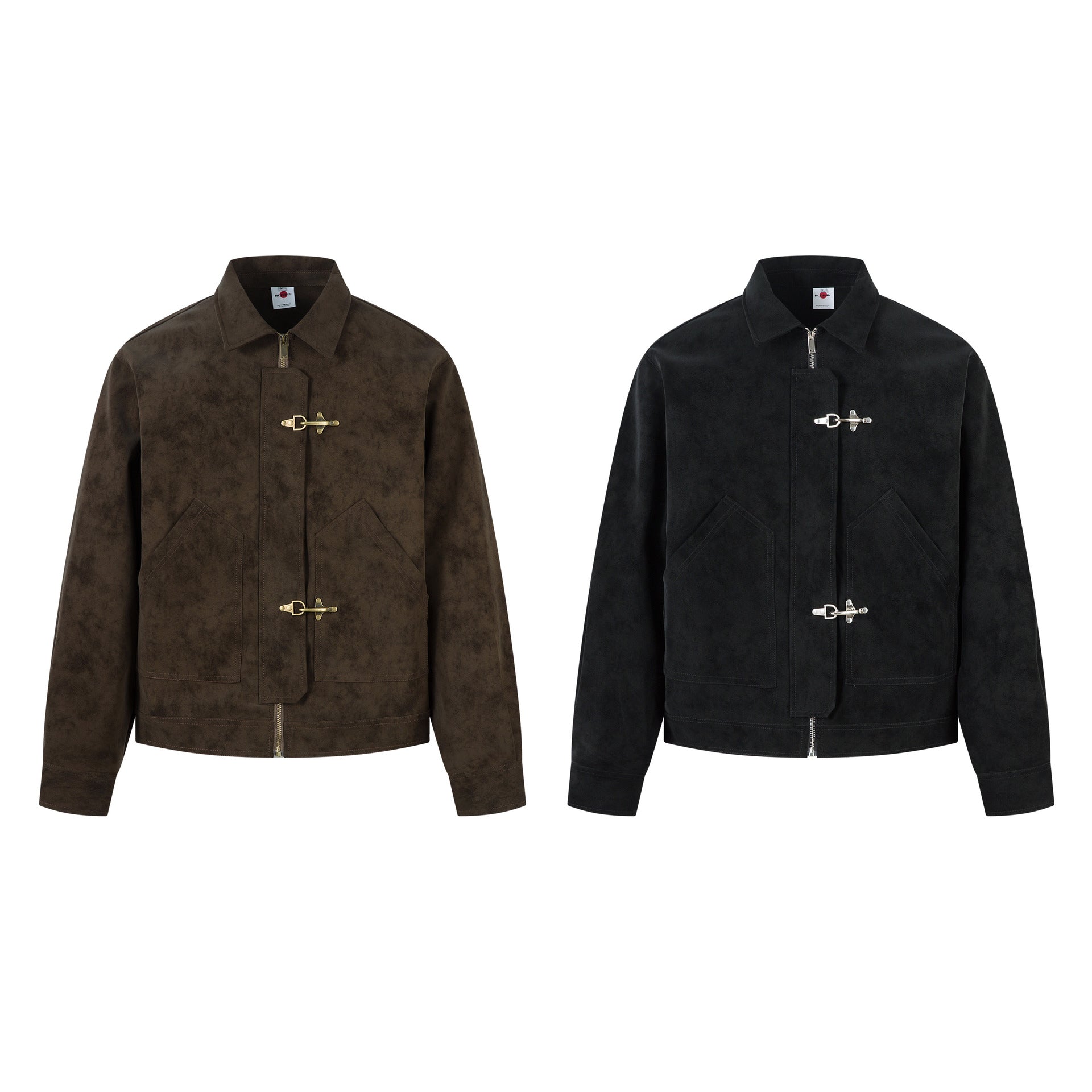 Leather jacket Harrington jacket for men