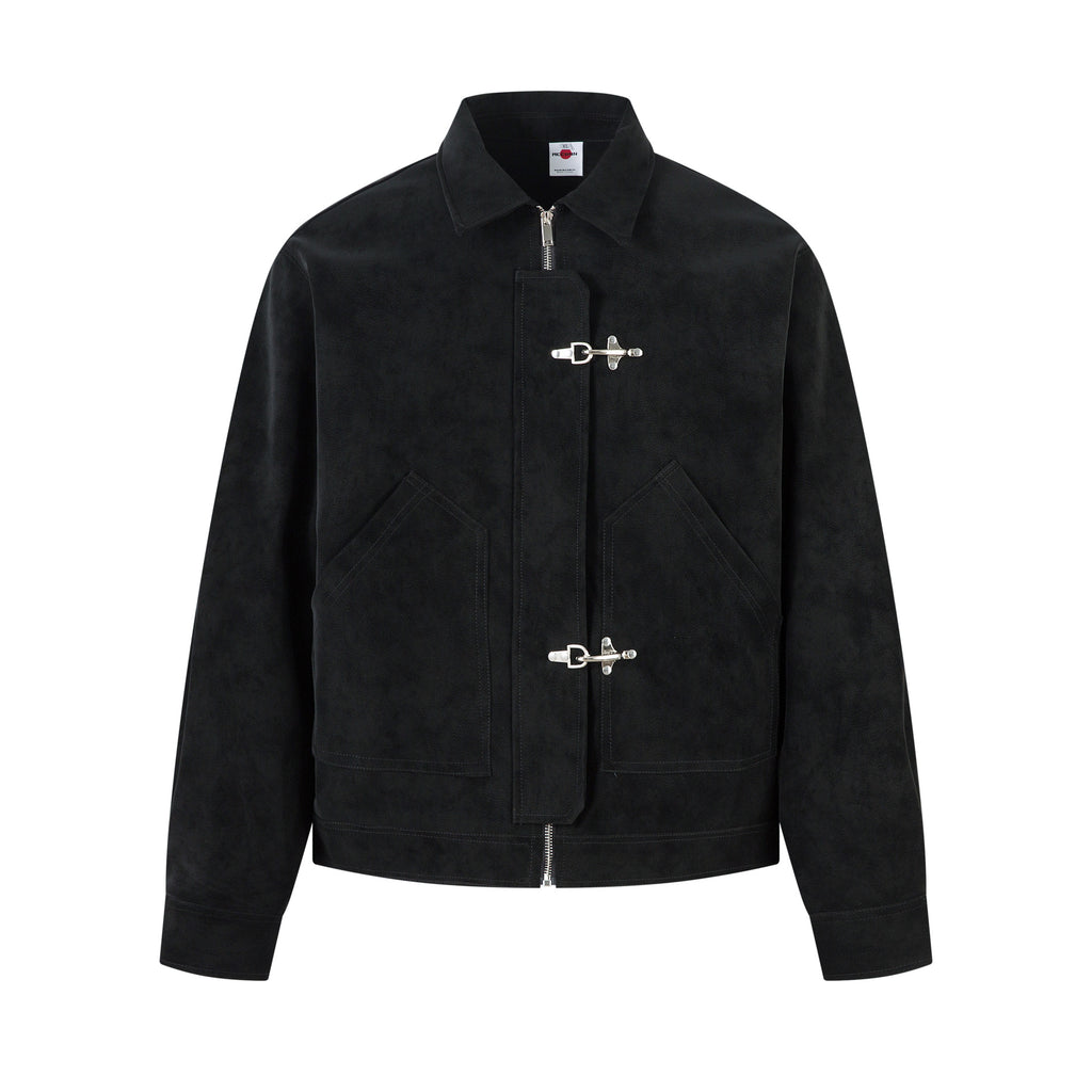 Leather jacket Harrington jacket for men