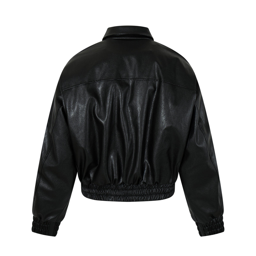 Leather jacket thick cotton jacket