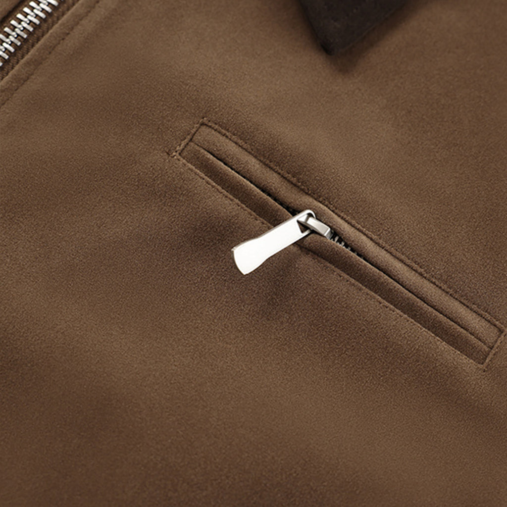 Suede leather jacket Detroit jacket