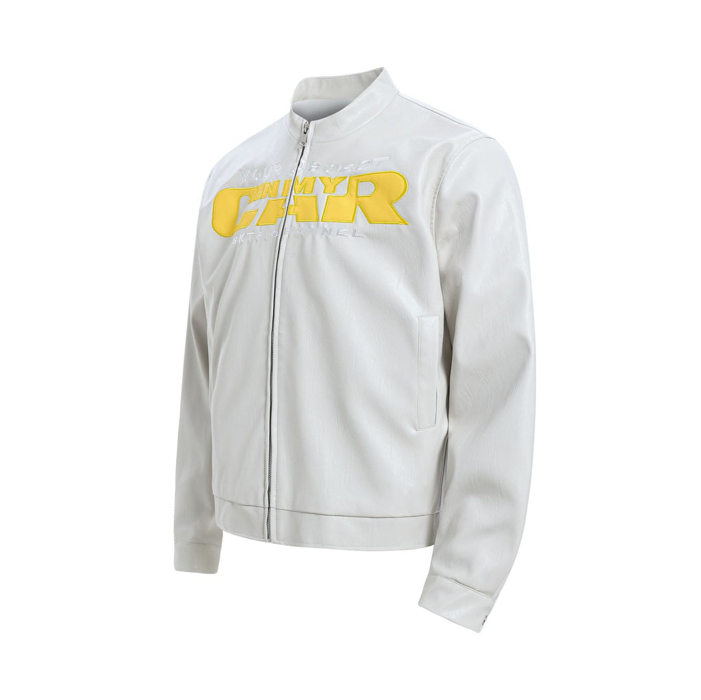 PU leather jacket motorcycle jacket