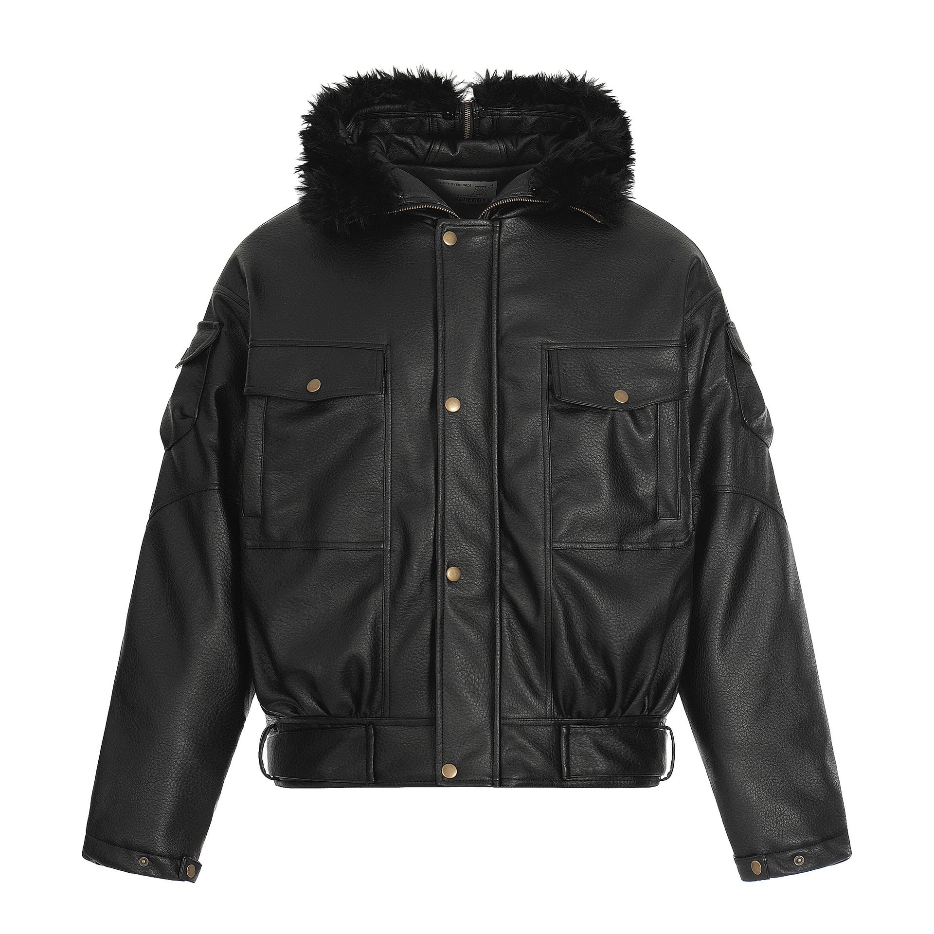 Leather jacket and cotton jacket