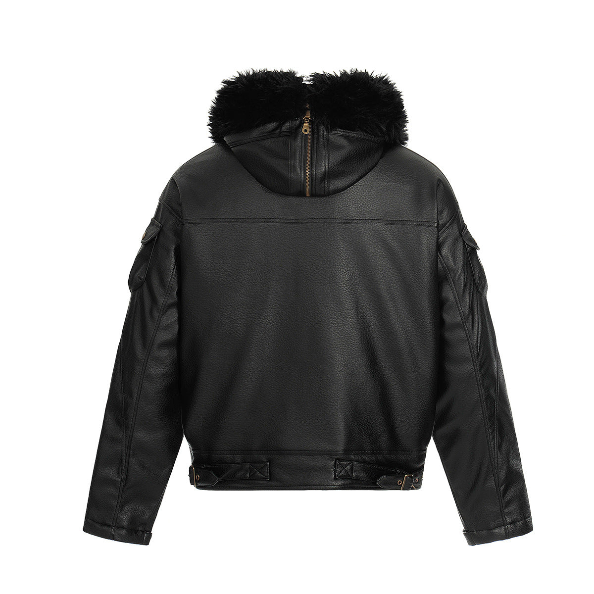 Leather jacket and cotton jacket