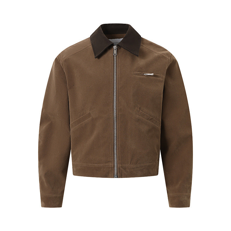 Suede leather jacket Detroit jacket