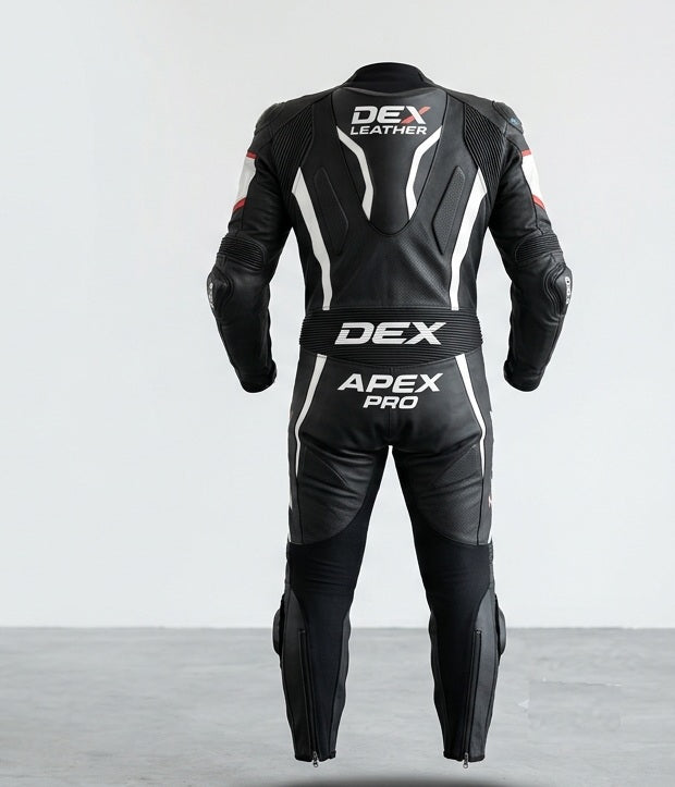 Apex Pro One-Piece Leather Race Suit by Dex Leather