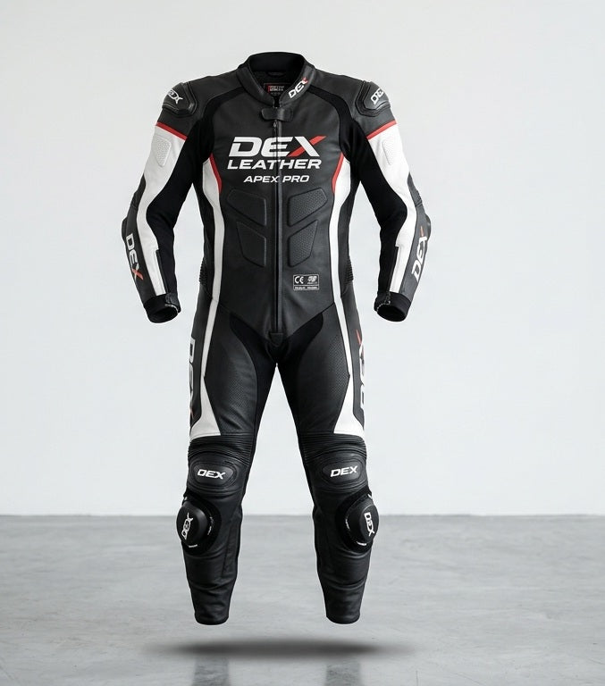 Apex Pro One-Piece Leather Race Suit by Dex Leather